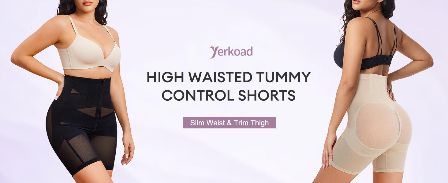 YERKOAD Shapewear Tummy Control Shorts: High-Waisted Girdle & Thigh Slimmer Review